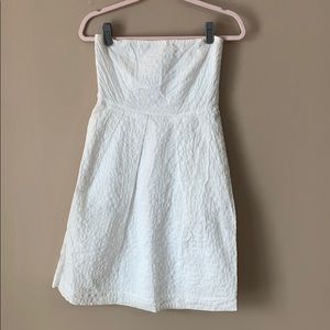 Jcrew strapless dress with pockets